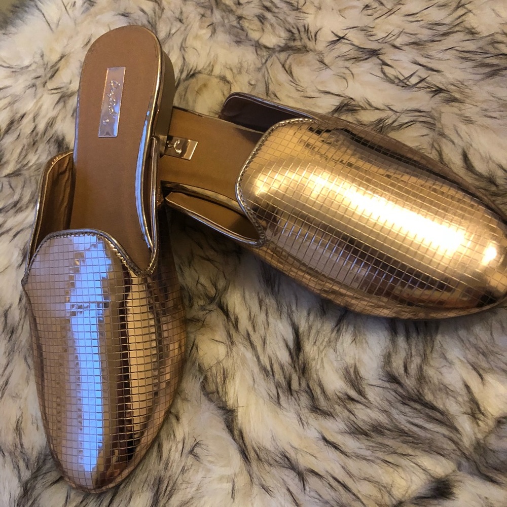 NEW Qupid Patent Leather Mule Loafer